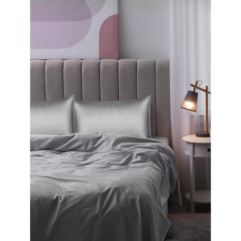 2packs Pillowcase - Pure Silk Pillowcase for Women Men 48X74cm