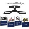 Universal Motorcycle License Plate Holder Adjustable License Plate Tail Light