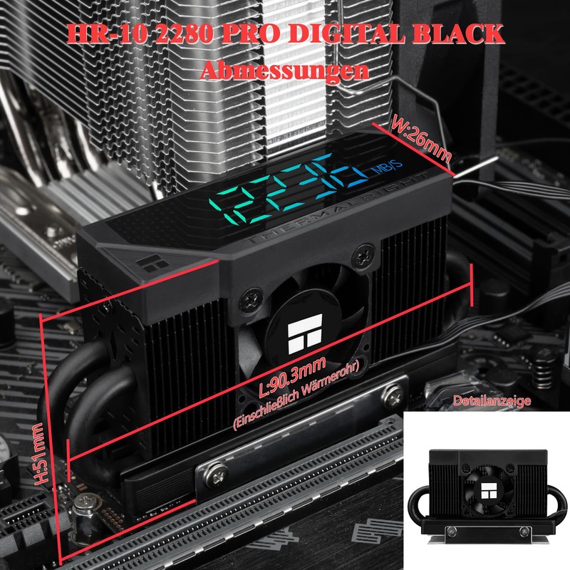 Thermalright HR10 2280 PRO Digital Black - Hard disk ad