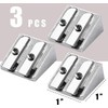 3PCS Metal Pencil Sharpeners with 2 Holes, Metal Sharpener Pencil