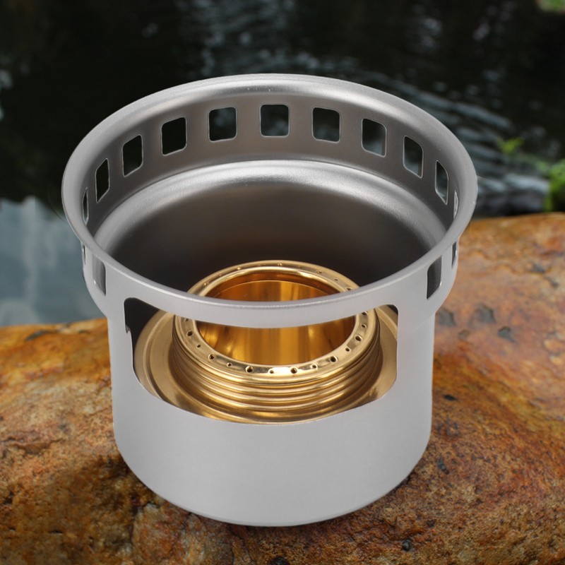 Spirit Burner Copper Windproof Portable Aluminium Alloy Alcohol Backpacking Stove