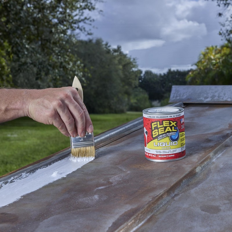 Flex Seal Liquid, Rubber Coating Sealant, Waterproof, Flexible, Breathable, and