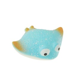 Adults Unisex Kids Children Boys Girls Novelty Squeeze Stress Ball Relief,Anxiety,Special Needs,ADHD,Autism Squishy Fun Toys Sea Creatures Squid Octopus Ray Sensory Squeezy Squidgy (Blue Ray)