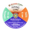 Mandala Crafts 6mm 20 Yards White Soft Drawstring Replacement Rope