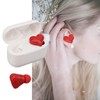 Heart Shaped Earbuds, Noise CancellingEarphones, HiFi Stereo, Long Battery Life,