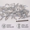 SKIR'CO Pack of 350 blind rivets painted 4.0 x 14
