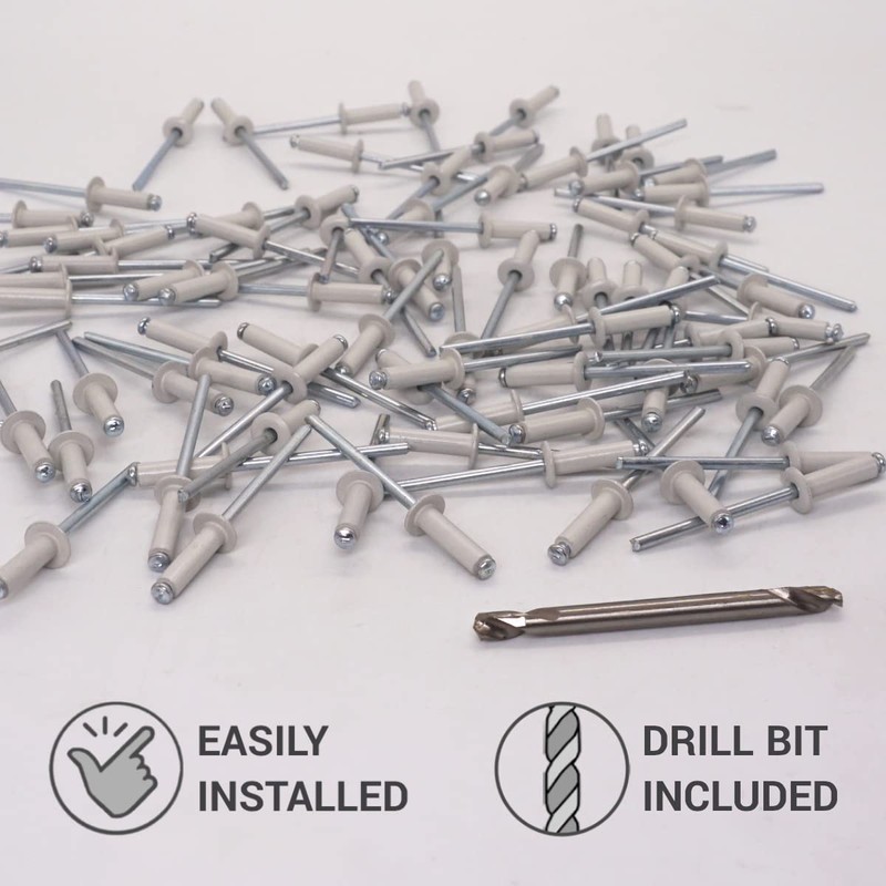 SKIR'CO Pack of 350 blind rivets painted 4.0 x 14