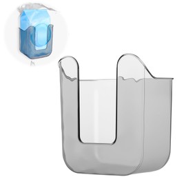 Flushable Wipes Dispenser Wall-Mounted Tissue Box Kitchen Wipes Storage Wipe Holder for Bathroom Bedroom Kitchen Toilet (Translucent Gray)