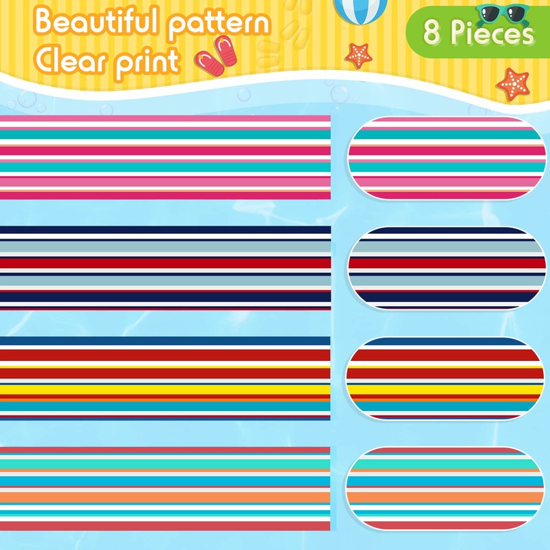 Boao 8 Pack Towel Bands for Beach Chairs Cruise Towel
