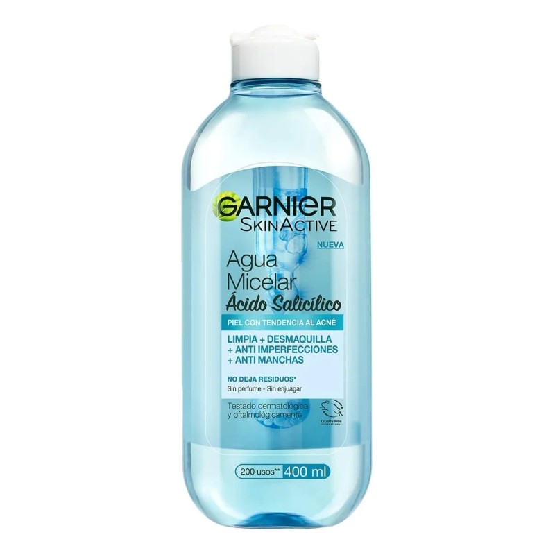 Agua Micelar Garnier Anti Acné 400ml Piel Tendencia Al Acné