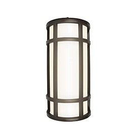 Ultralux 12 Inch Outdoor Wall Sconce, 800 Lumens Contemporary Integrated LED Porch & Patio Lights, 3000K Wet Location Approved Wall Sconce, Non-Corrosive Oil Rubbed Bronze Exterior Light Fixture