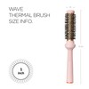 F3 Systems Wavy Thermal Brush(1 Inch), Cut Drying Time,Self-Standing Round