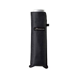 Flat Solid Black Folding Umbrella 21.3 inches (54 cm)