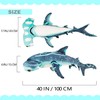 Beeyybuy 40 inch Hammerhead Shark Stuffed Animal - Giant Shark