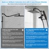Hibbent All Metal CUPC Certified 8'' Rain Shower Head, Dual