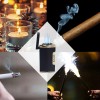 Quad Flame Cigar Torch Lighter with Cigar Punch Cutter Matte