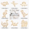 40 Pcs Dinosaur Wooden Paint Crafts, Unius Unfinished Wood Cutouts