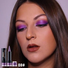 AMY'S DIARY Lilac Bloom Eye shadow & Eyeliner Stick 2-in-1, Purple Cream Eyeshadow Pencil + Gel Eyeliner | Waterproof, Smudge-Proof Eye Makeup Crayon for woman, Face & Lip | Twist-Up Eye Shadow Pen