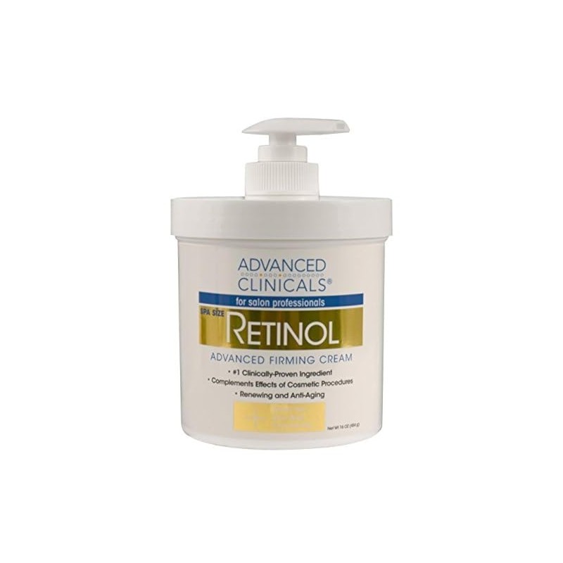 ADVANCED CLINICALS CREMA CORPORAL RETINOL REAFIRMANTE CON VITAMINA E, TE