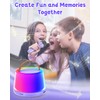 Mini Karaoke Machine for Kids, Portable Bluetooth Speaker with 2