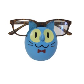 Cat Glasses Sunglasses Eyeglass Holder Stand Display Rack Smartphone Holder (Blue)