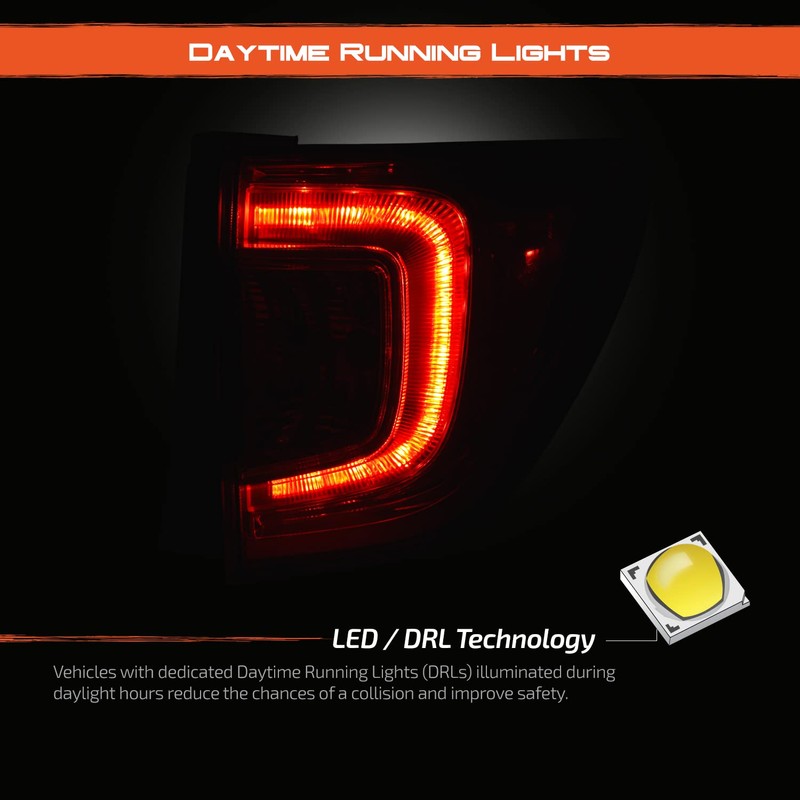 AKKON - Fit 2016-2018 Honda Pilot SUV LED Bar DRL