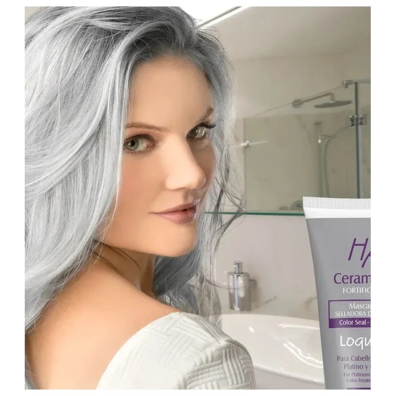 Ceramidas Color Cabello Platinos Beige Escasos Delgados Fort