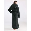 PUTUO Women's Microfibre Dressing Gown Soft and Warm Sauna Gown,