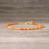 Orange Aventurine Beads Healing Crystal Protection Bracelet for Anxiety Relief