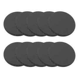 PATIKIL Rubber Solid Discs Washers, 10 Pcs 15mm Dia x 1.5mm Thick Rubber Round Gasket Pad Bushings Spacer Washer for DIY Gasket Craft, Black