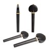 4Pcs Cello Tuning Pegs Smooth Fine Adjustment Ebony Wood Orchestral