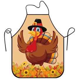 Bonieset Funny Seasonal Holiday Apron, Adjustable Kitchen Cooking Apron for Women Men Grill BBQ Baking Gardening