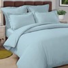 Pizuna Percale Cotton Twin Duvet Cover Set, 100% Long Staple