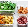 30 Pieces Glass Food Storage Containers with Upgraded Snap Locking