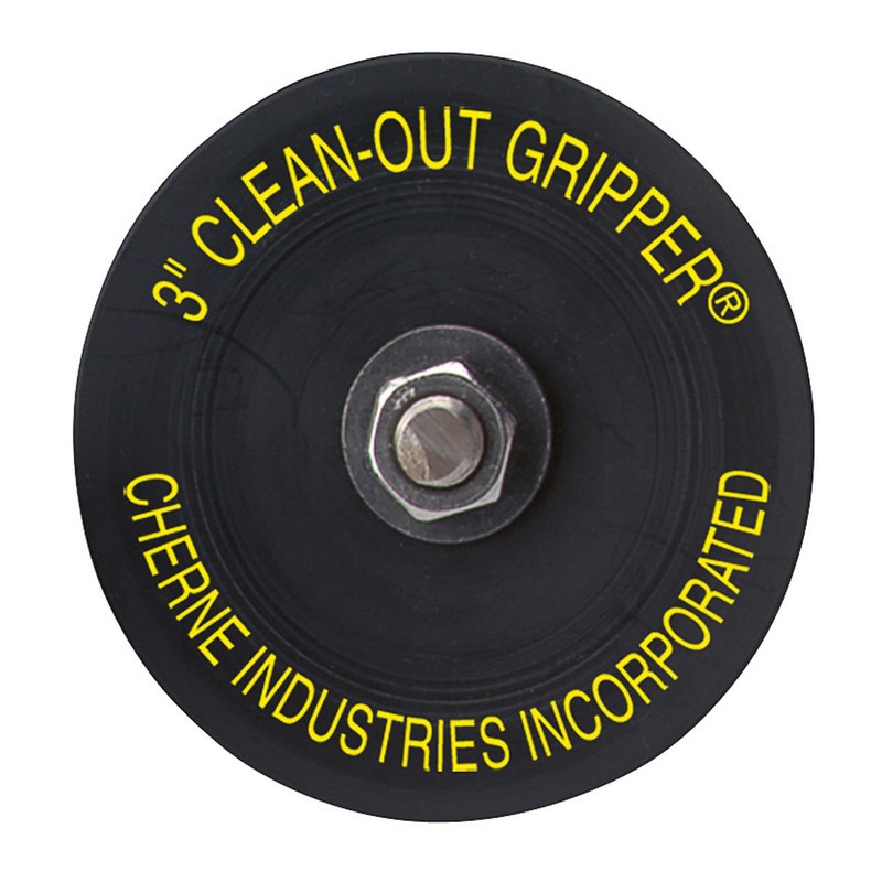 Cherne 270178 Gripper 3 in. Black Mechanical Clean Out Plug
