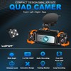360° Dash Cam Front and Rear Inside,LOFOV 4 Channel Camera