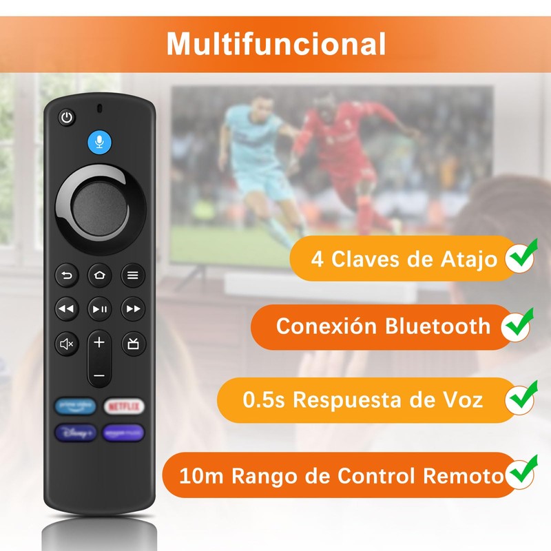 Replacement Remote Control (4 Gen), Universal Remote Control for Smart