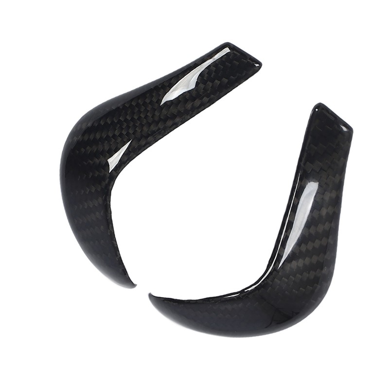 Gear Shift Knob Cover Carbon Fiber Console Shifter Head Trim
