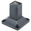 Alberts 509842 Post Holder for Fence Posts, Aluminium, Anthracite, Plastic-Coated