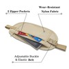 Money Belt Anti-Theft Waist Pack Nylon Fanny Pack Hidden Under