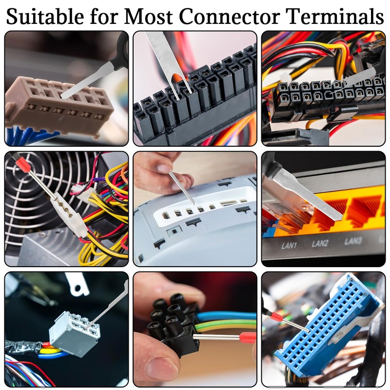 59 Piece Terminal Ejector Kit for Car, Pin Tool Car