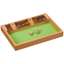 Philos 3119 Puzzle Games Shut The Box 9Er, Brown