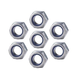 RADSO® M3 (3mm) Steel Nyloc Locking Thin Nuts (Type T - DIN 985), Bright Zinc Plated, Self-Locking with Nylon Insert, Metric Hexagon HEX NYLOC - requires 5.5mm Spanner - Pack of 100