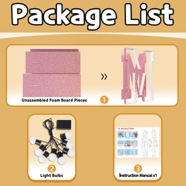 imprsv Marquee Letters Rose-Gold 3FT: Rose Gold Party Decor - Light Up Letter M Large 3 Feet Tall - Party Decorations Letter for Marry Me Wedding Proposal