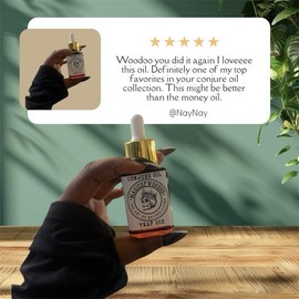 Trap God Spiritual Conjure Oil Limited Edition Attract Wealth Power Obedience & Protection Magic of Woodoo:_2.5oz