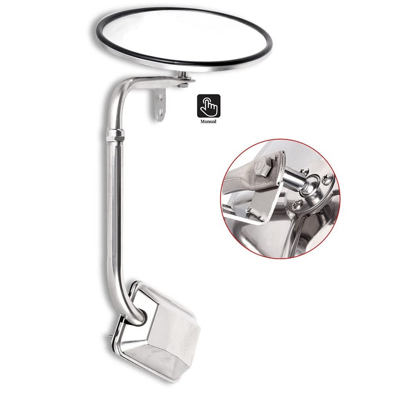 SCITOO Truck Hood Mirror Chrome Door Mounted fit for For