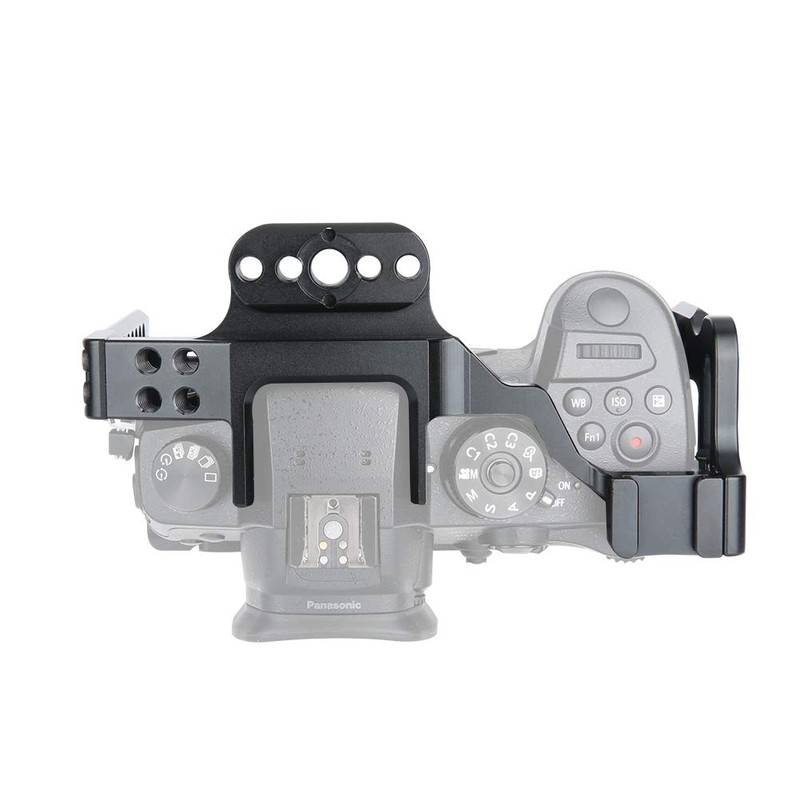 [Update Version]NICEYRIG GH5 GH5s Camera Cage with Cold Shoe NATO