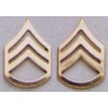 STAFF SERGEANT POLISHED INSIGNIA - 22KT GOLD PLATED!