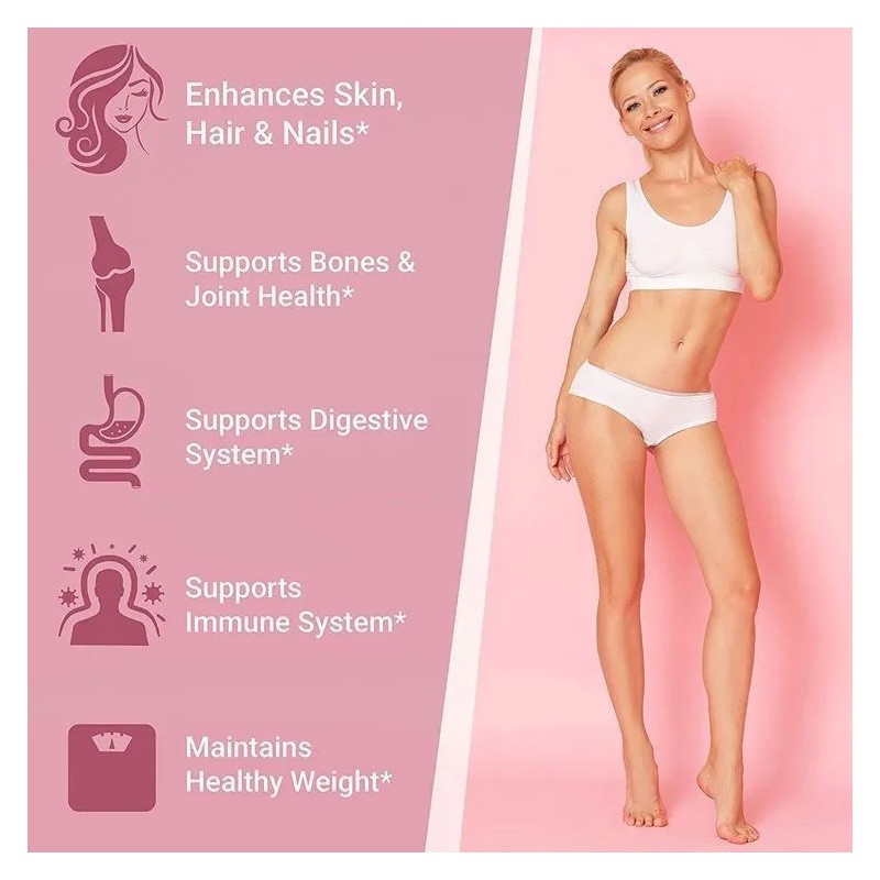 Colágeno Múltiple Hidrolizado Multivitamínico En Polvo Sin Sabor