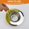 3-Pack Stainless Steel Sink Strainer (2.25"/5.5 cm Top) for Bathroom/Laundry/RV